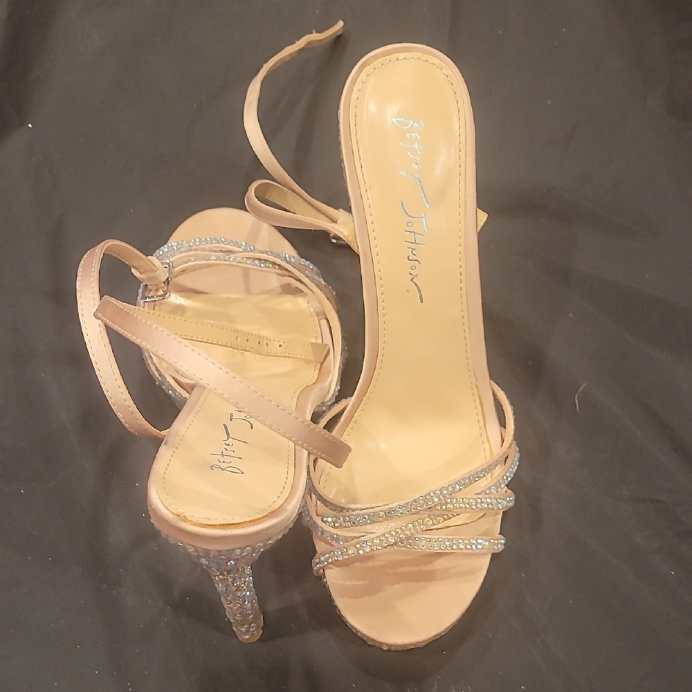 Betsey Johnson Tan High Heel Sandals